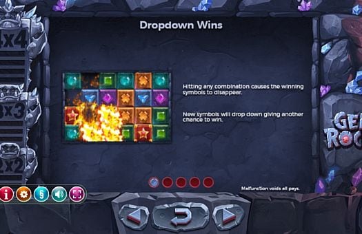 Аппарат Gem Rocks - игровой бонус Игровой бонус в аппарате Gem Rock
