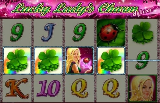 Автомат Lucky Lady's Charm Deluxe - выигрышная комбинация символов Выигрышная комбинация символов автомата Lucky Lady's Charm Deluxe