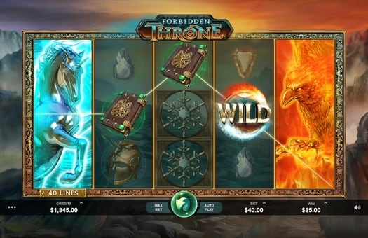 Игровой аппарат Forbidden Throne - дикие символы Дикие символы в игровом аппарате Forbidden Throne