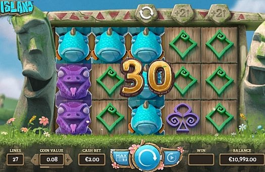 Игровой автомат Easter Island - призовая комбинация символов Призовая комбинация символов в игровом атвомате Easter Island