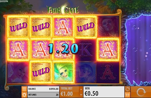 Игровой автомат Fairy Gate - призовая комбинация символов Призовая комбинация символов в игровом автомате Fairy Gate
