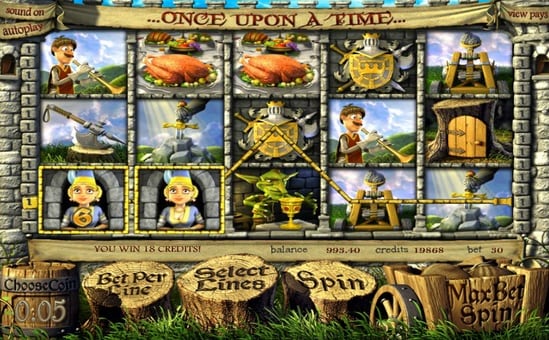 Игровой автомат Once Upon a Time - призовая комбинация Призовая комбинация в игровом автомате Once Upon a Time