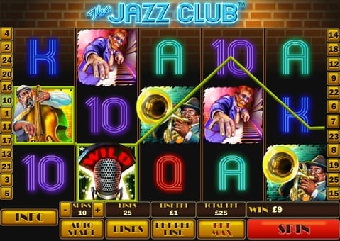 Игровой автомат The Jazz Club - призовая комбинация Призовая комбинация в игровом автомате The Jazz Club