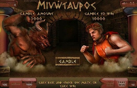 Онлайн аппарат Minotaurus - игра на удвоение Игра на удвоение онлайн аппарата Minotaurus