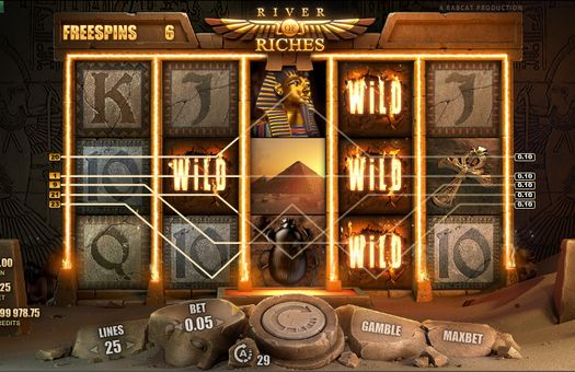 Онлайн автомат River of Riches - дикие знаки Дикие знаки в онлайн автомате River of Riches