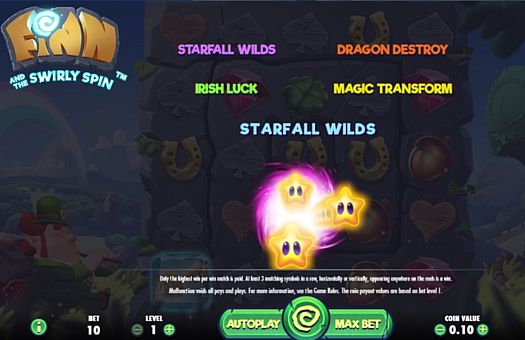 Онлайн слот Finn and the Swirly Spin - игровые бонусы Игровые бонусы в онлайн слоте Finn and the Swirly Spin