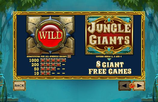 Онлайн слот Jungle Giants - описание дополнительных символов Описание дополнительных символов в онлайн слоте Jungle Giants