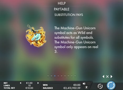 Онлайн слот Machine Gun Unicorn - дикий знак Дикий знак в онлайн слоте Machine Gun Unicorn