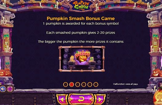 Pumpkin Smash онлайн - правила бонусной игры Правила бонусной игры в Pumpkin Smash онлайн
