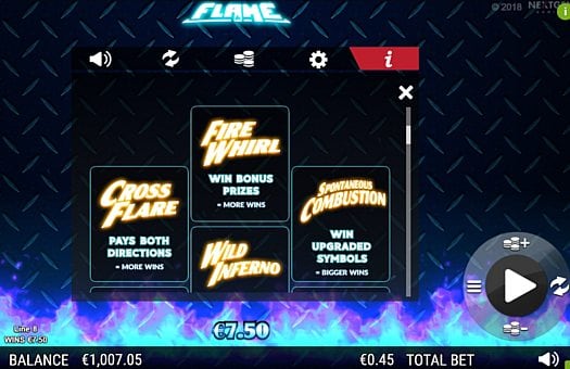 Слот Flame - игровые бонусы Игровые бонусы в слоте Flame