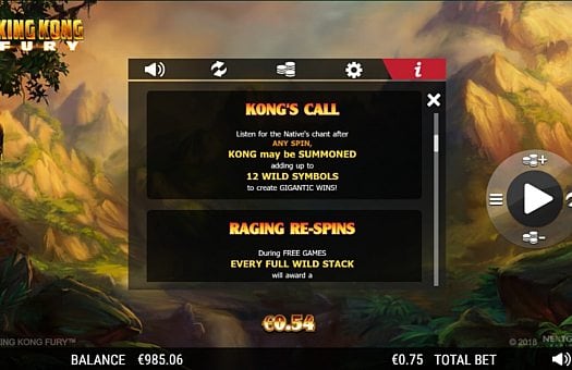Слот King Kong Fury - игровые бонусы Игровые бонусы в слоте King Kong Fury