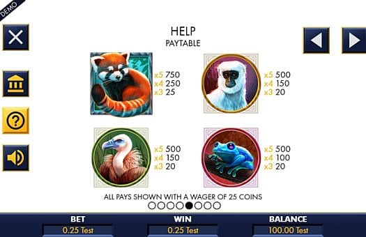 Слот Red Panda Paradise - таблица выплат Таблица выплат в слоте Red Panda Paradise