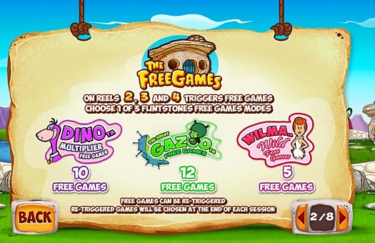 Слот The Flintstones - игровой бонус Игровой бонус в слоте The Flintstones