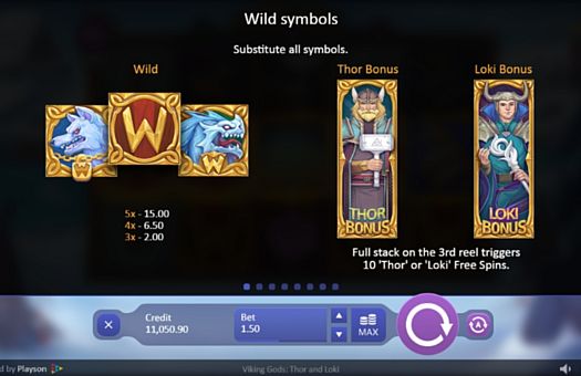 Слот Viking Gods: Thor and Loki - выплаты за Wild и Scatter Выплаты за Wild и Scatter в слоте Viking Gods: Thor and Loki
