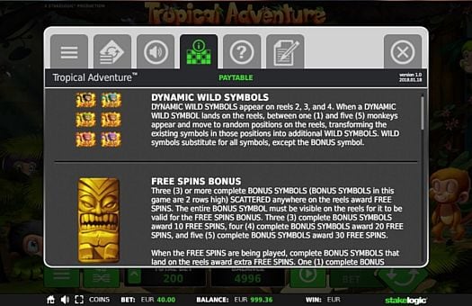 Tropical Adventure онлайн - Wild и Scatter Wild и Scatter в Tropical Adventure онлайн